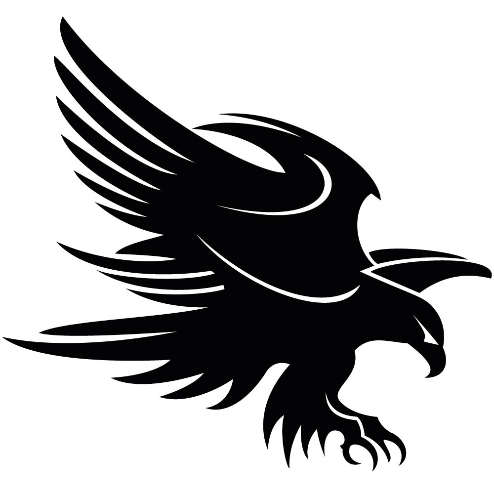 Eagle Clip Art Black and White