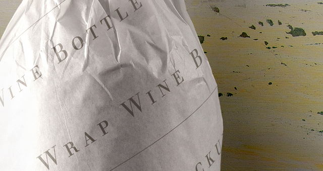 Easter Wine Bottle Wrap Paper