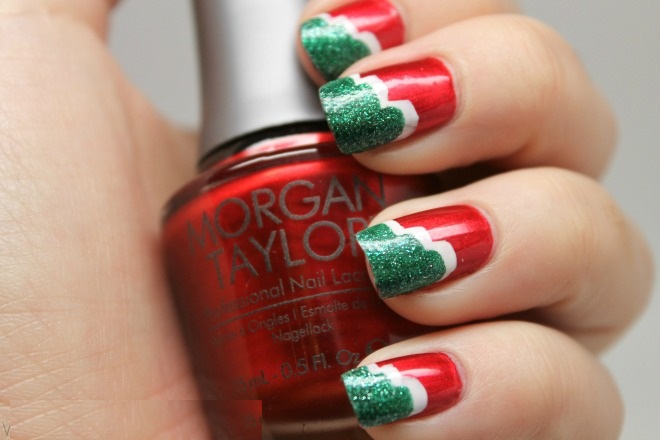 Easy Christmas Nail Art