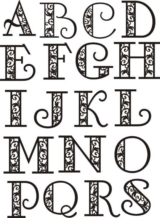 Easy Font Alphabet Letters Easy Font Alphabet Letters