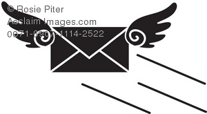 Envelope Clip Art Black and White