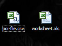 Excel CSV File Icon