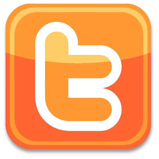 Facebook Twitter Logo Orange