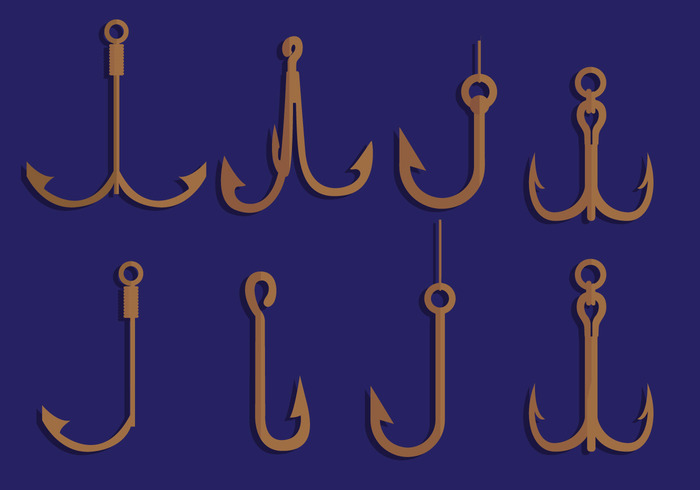 Fish Hook Vector