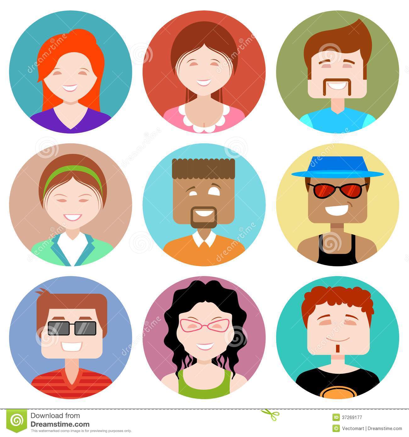 Flat People Illustration Design Flat People Illustration Design