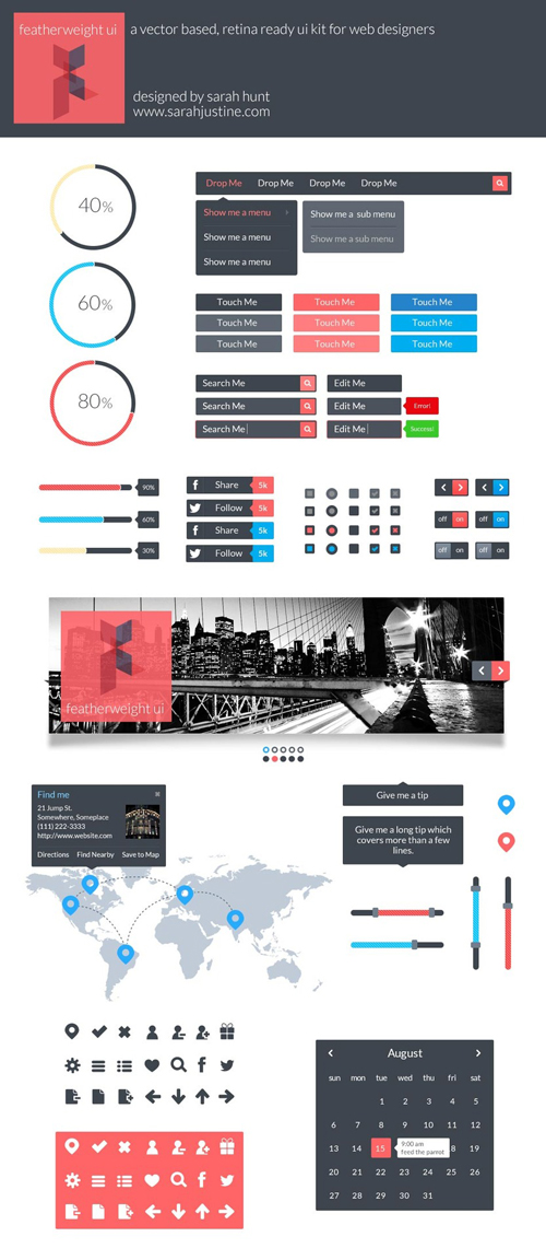 Flat UI Design Elements