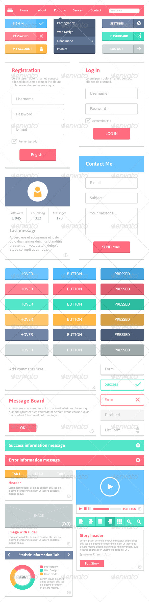 Flat User Interface Design