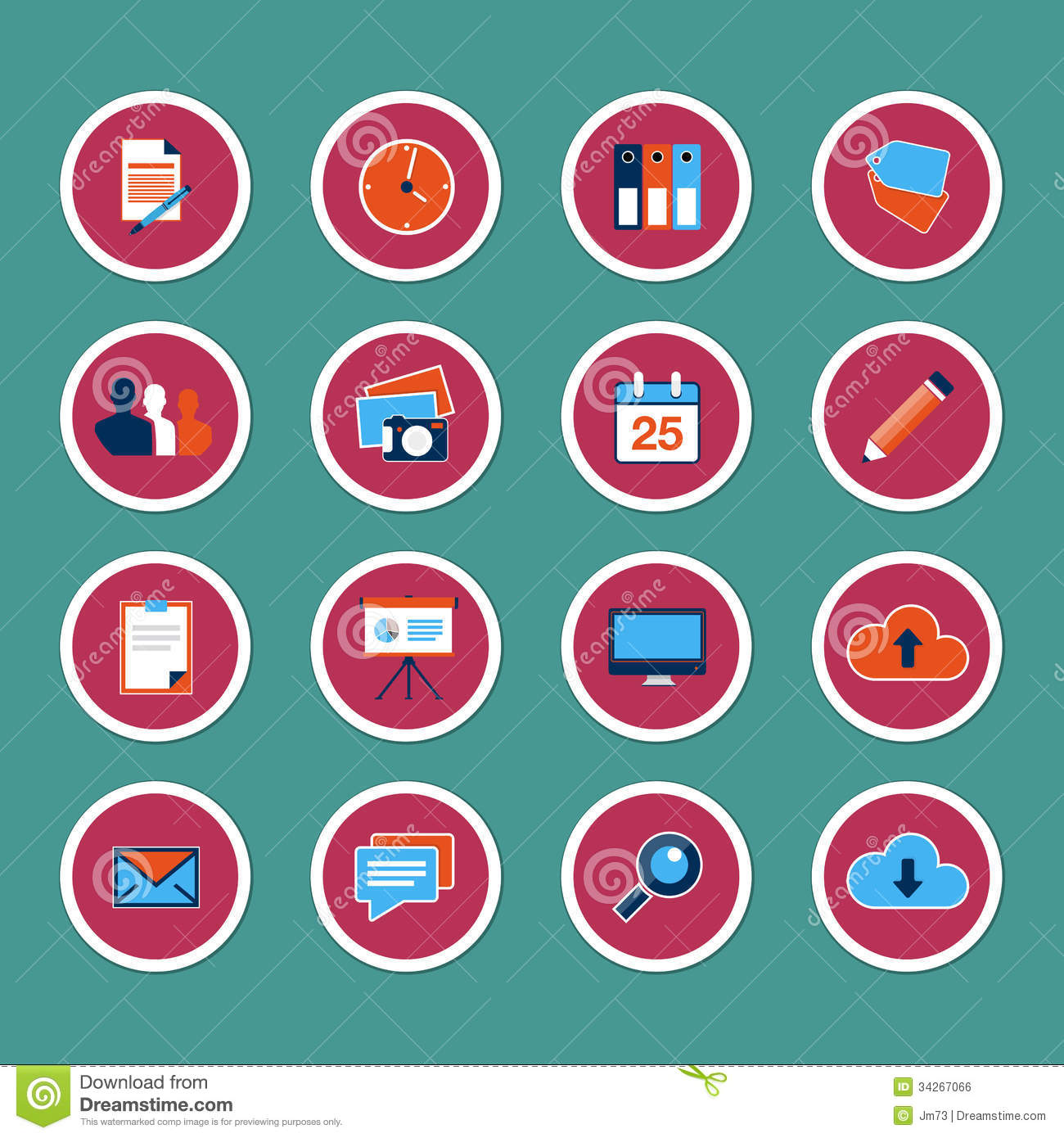 Flat Web Design Icons