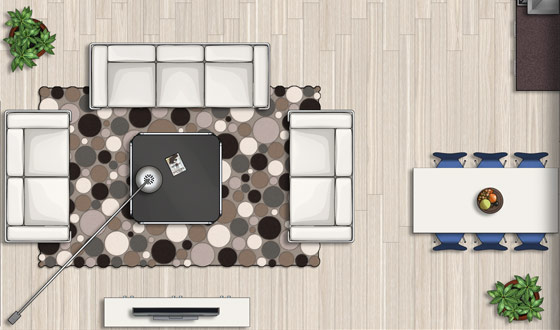 Floor Plans Furniture Symbols for Photoshop