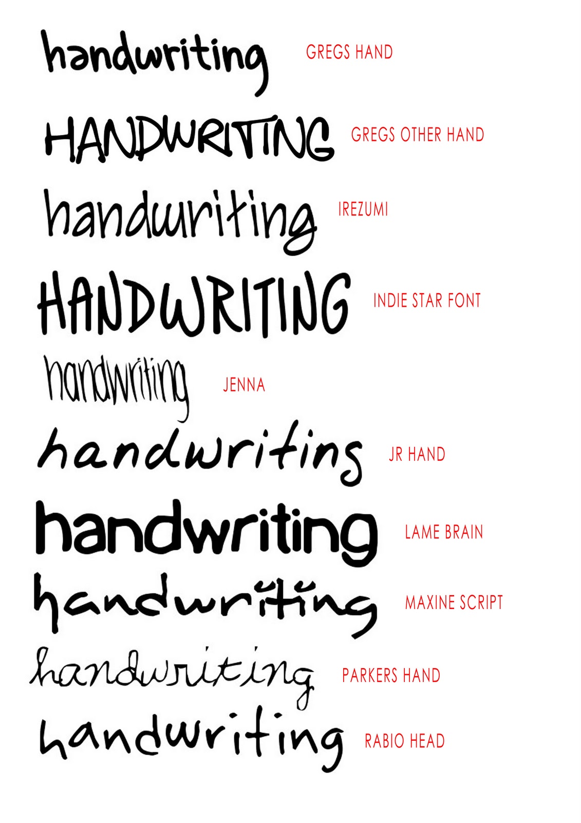 14 Handwriting Fonts For Word Images Handwriting Font On Word