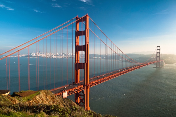 Francisco San Skyline Golden Gate Bridge