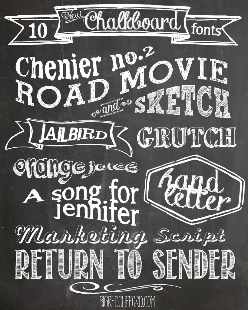 Free Chalkboard Fonts Free Chalkboard Fonts