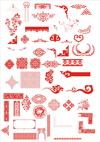 Free Chinese Border Pattern Vector