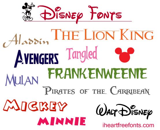 Free Disney Fonts