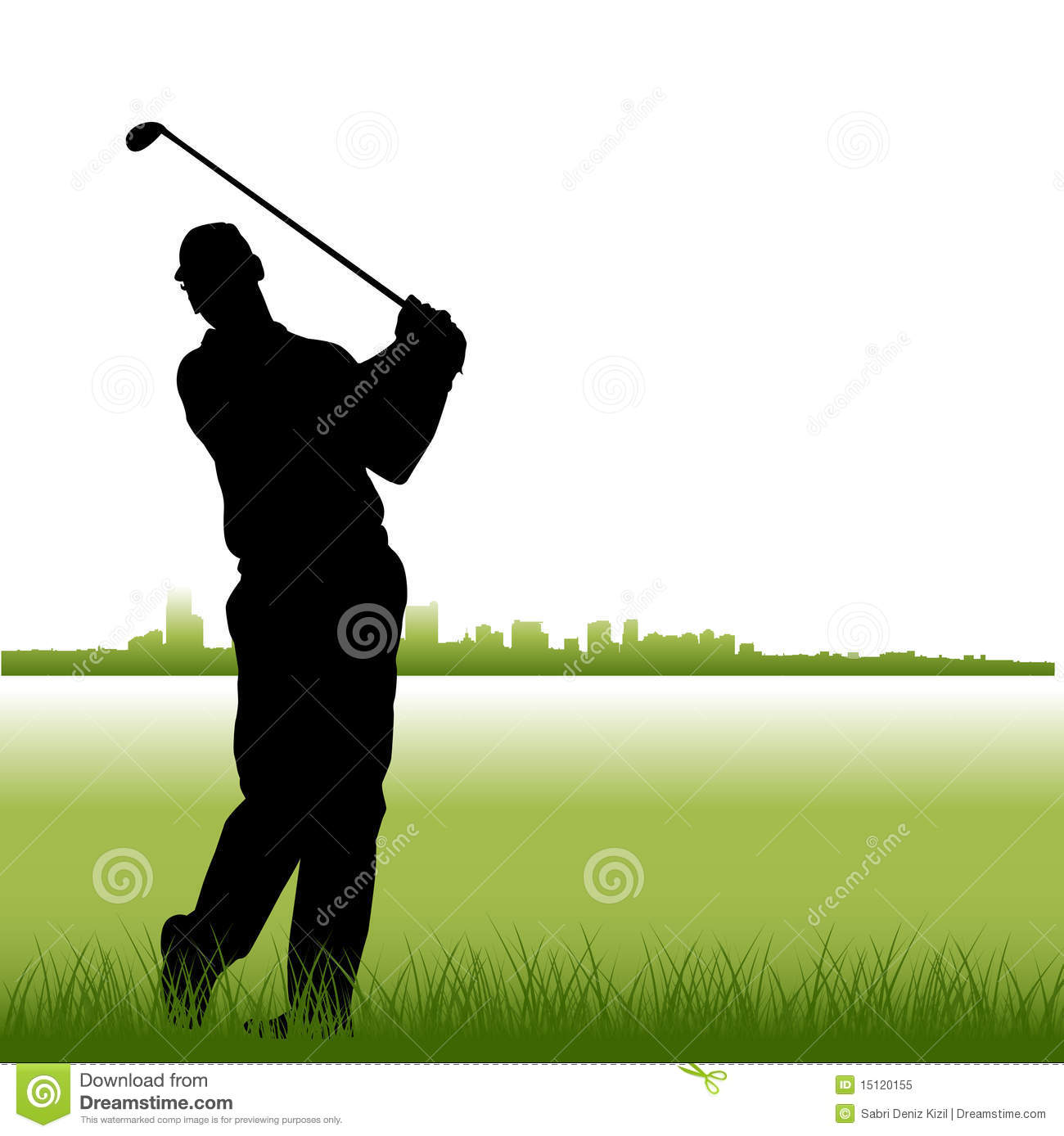 Free Golf Vector Silhouette