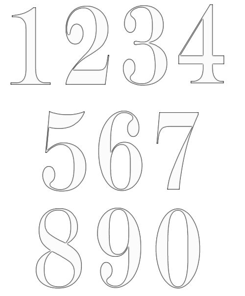 Free Number Templates