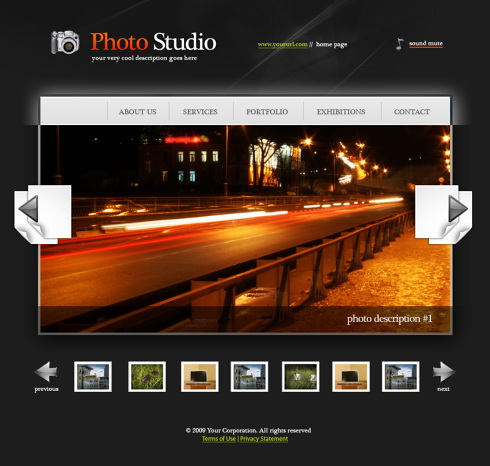 Free Photography Website Templates