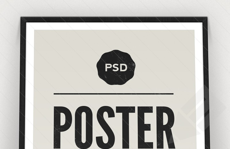 Free Psd Poster Mockup Template