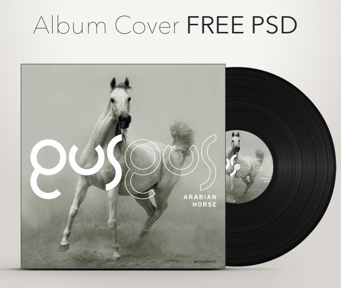 Free PSD Template Album Cover