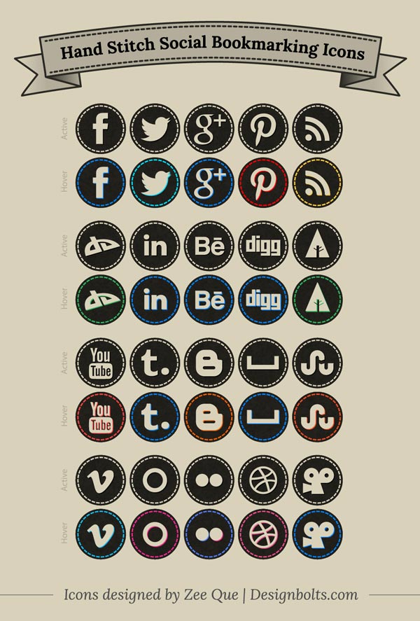 Free Social Media Icons Black