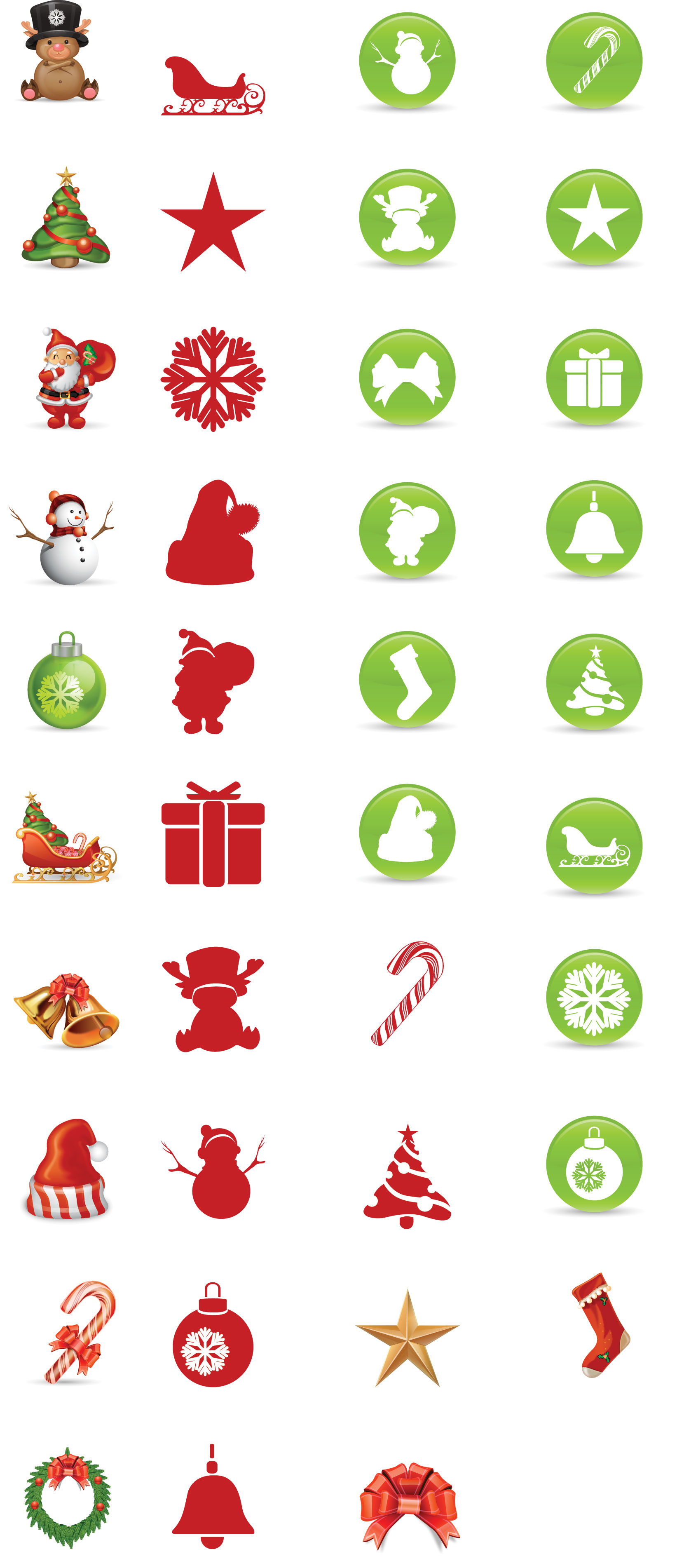 Free Vector Christmas Icons