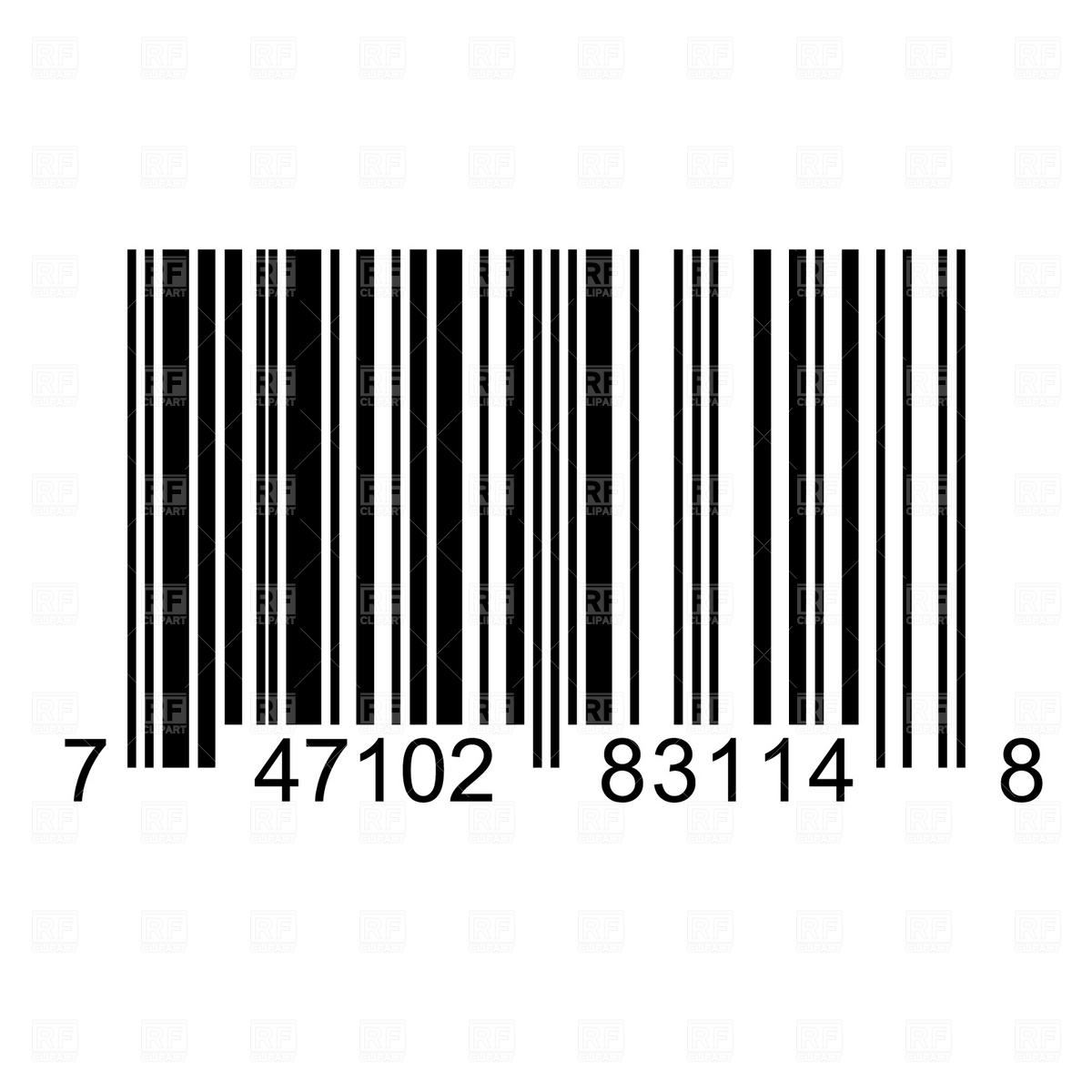 Free Vector Clip Art of a Barcode