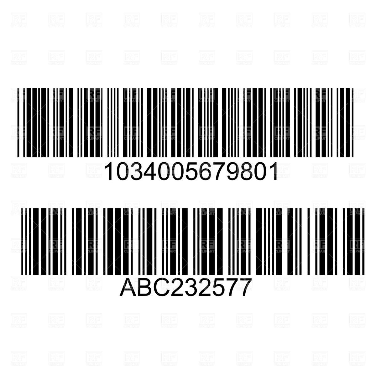 Free Vector Clip Art of a Barcode