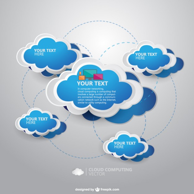 Free Vector Cloud Computing