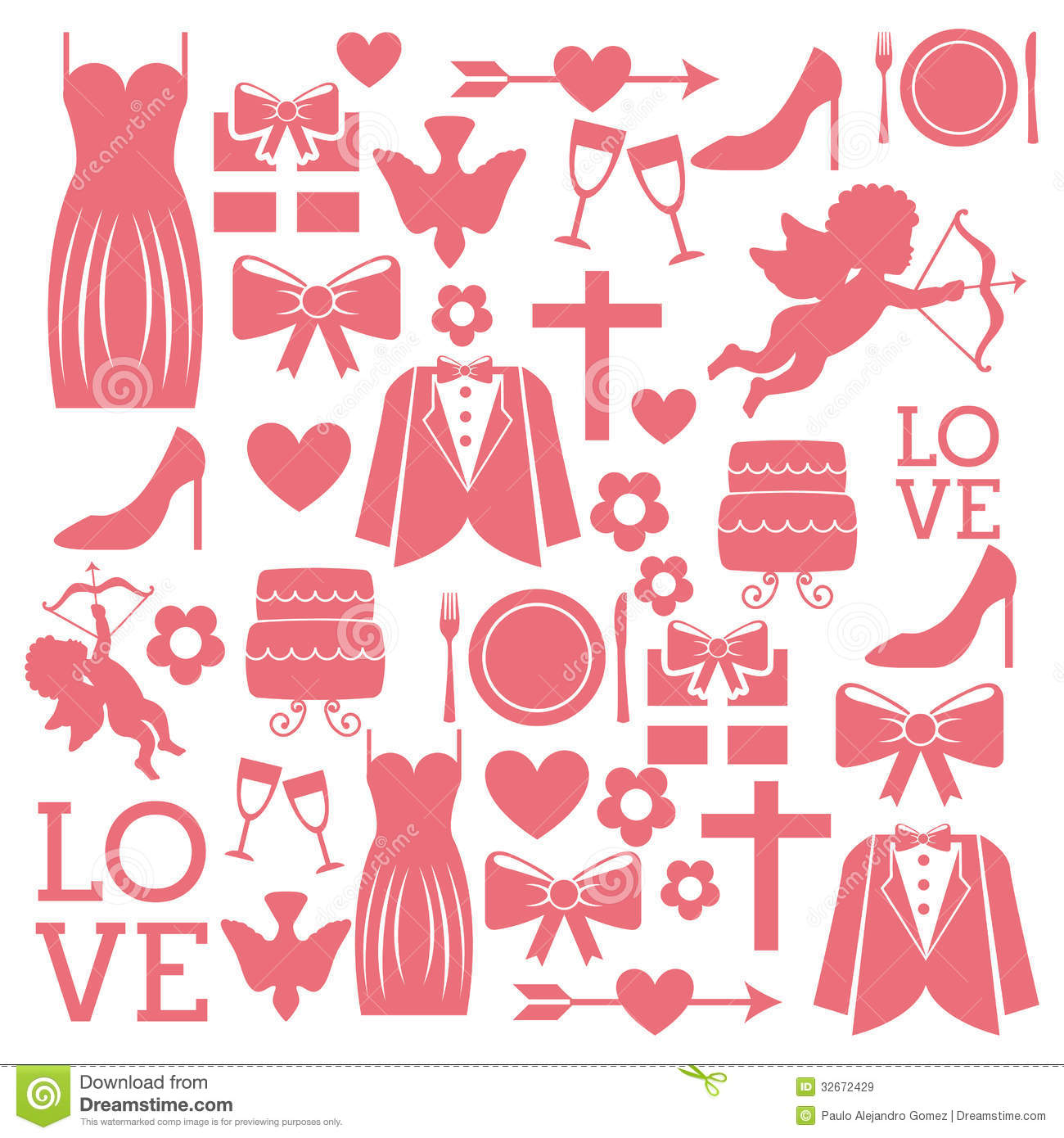 Free Vector Wedding Icons