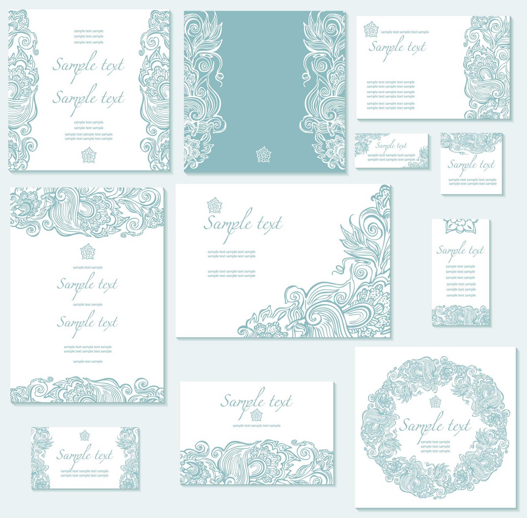 Free Vector Wedding Invitation Template