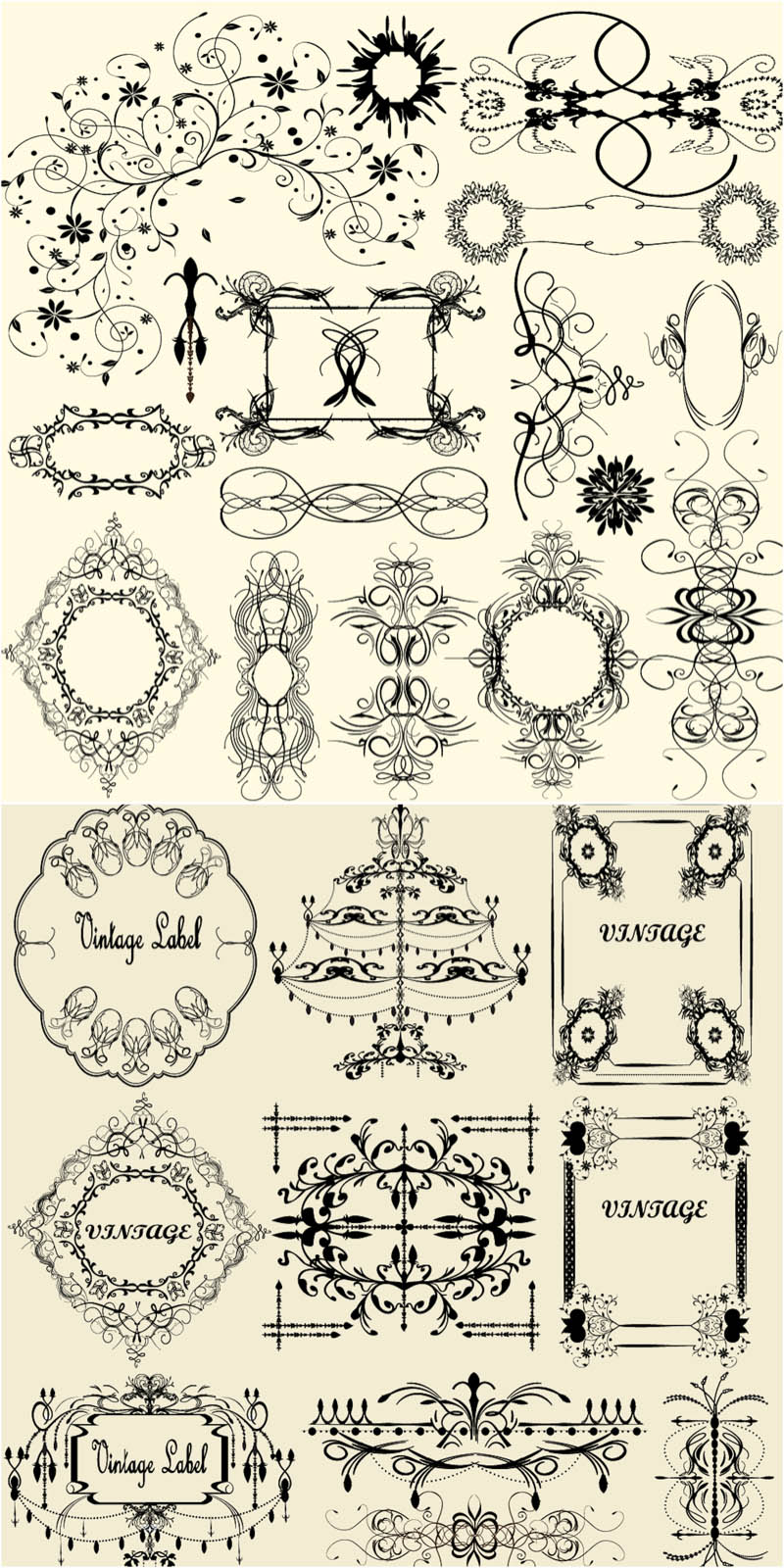 Free Vintage Frame Vector Art