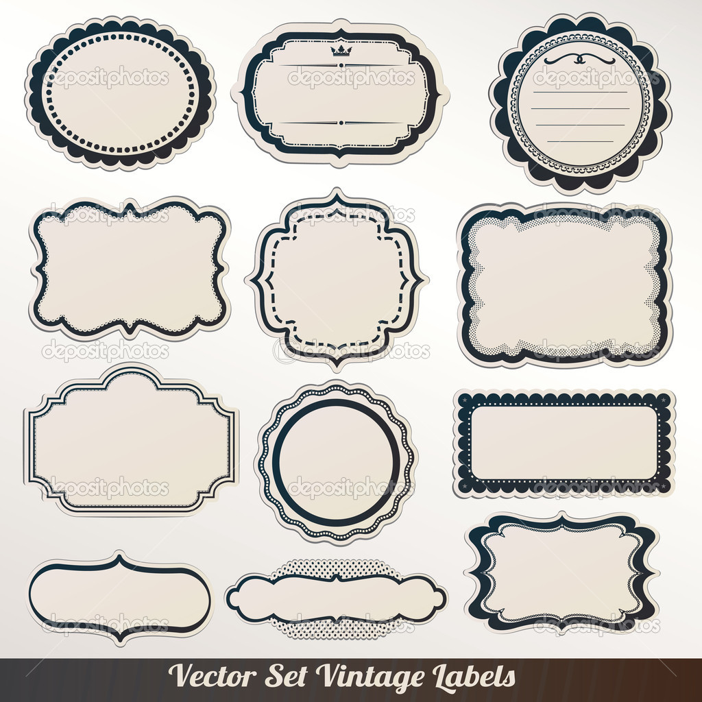 17 Free Vintage Vector Frame Label Images