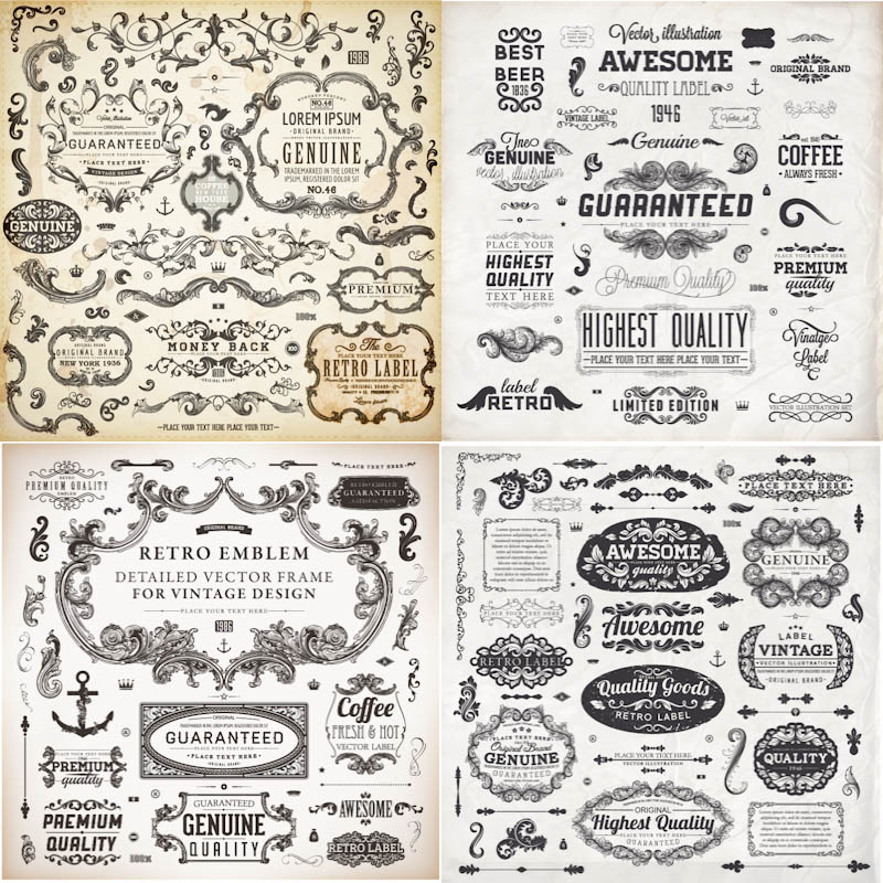 Free Vintage Label Frame Vector