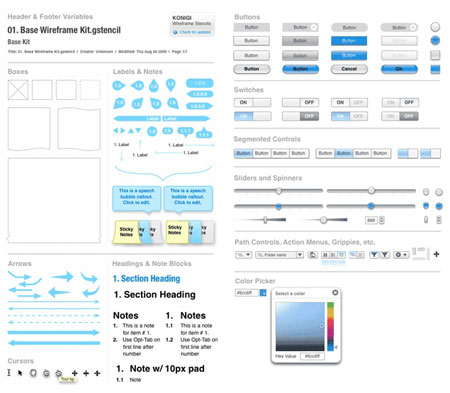 Free Visio Wireframe Stencils