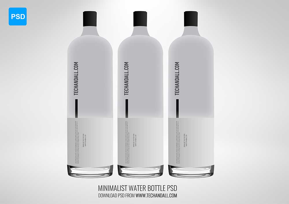 Free Water Bottle Mockup