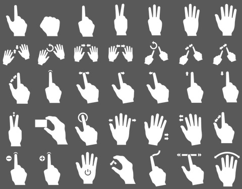 15 Touch Interface Icon Images