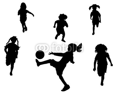 Girl Soccer Silhouette