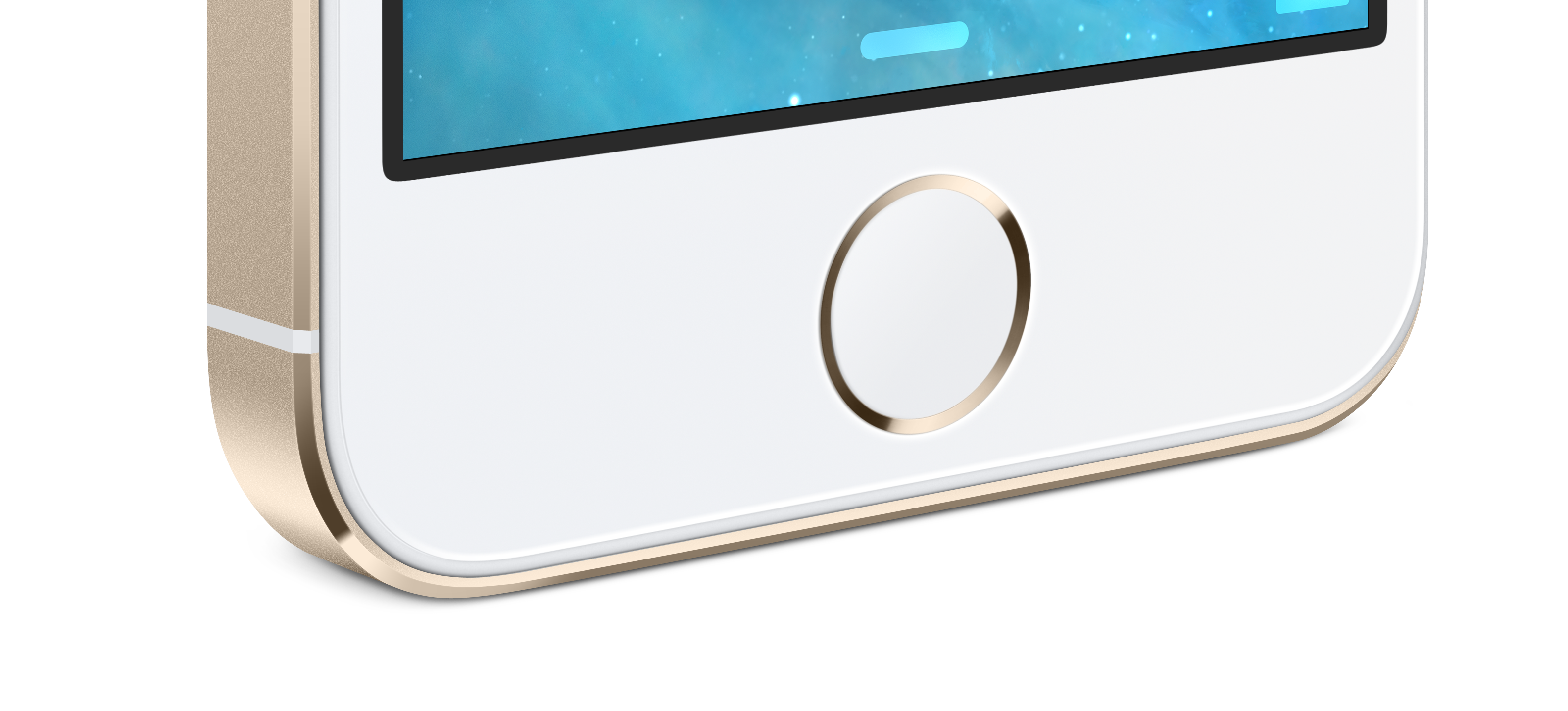 Gold iPhone 5S Home Button