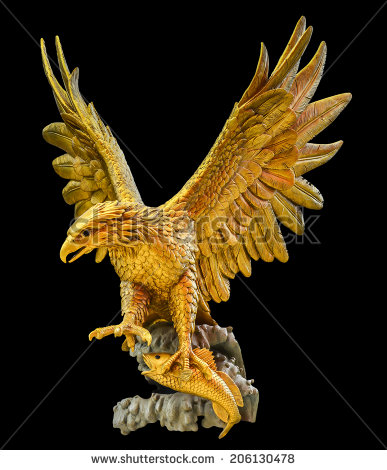 Golden Eagle Logo Black Background