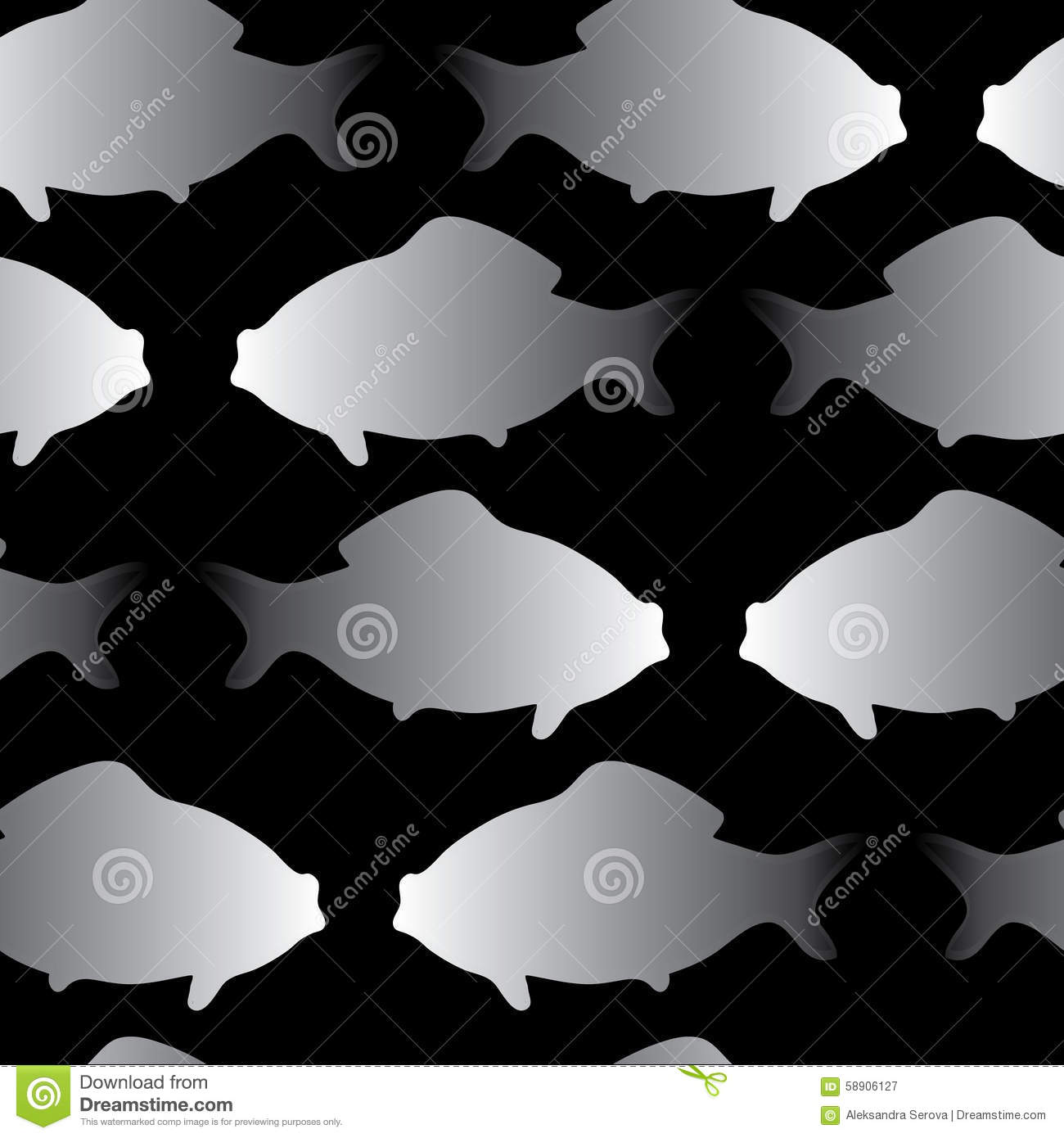 Goldfish Silhouette Vector