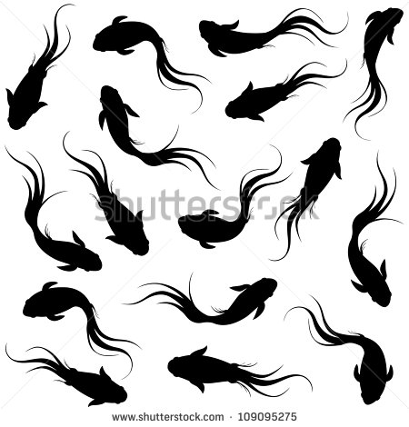 Goldfish Silhouette Vector