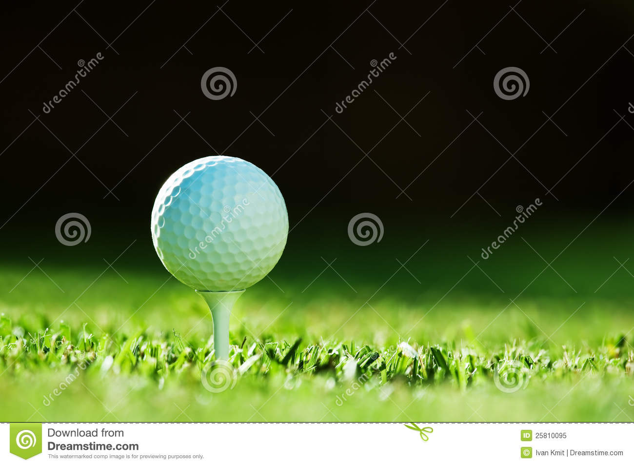 Golf Ball On Green