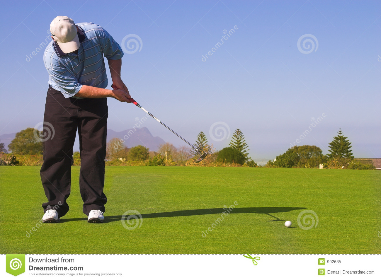 Golfer Putting