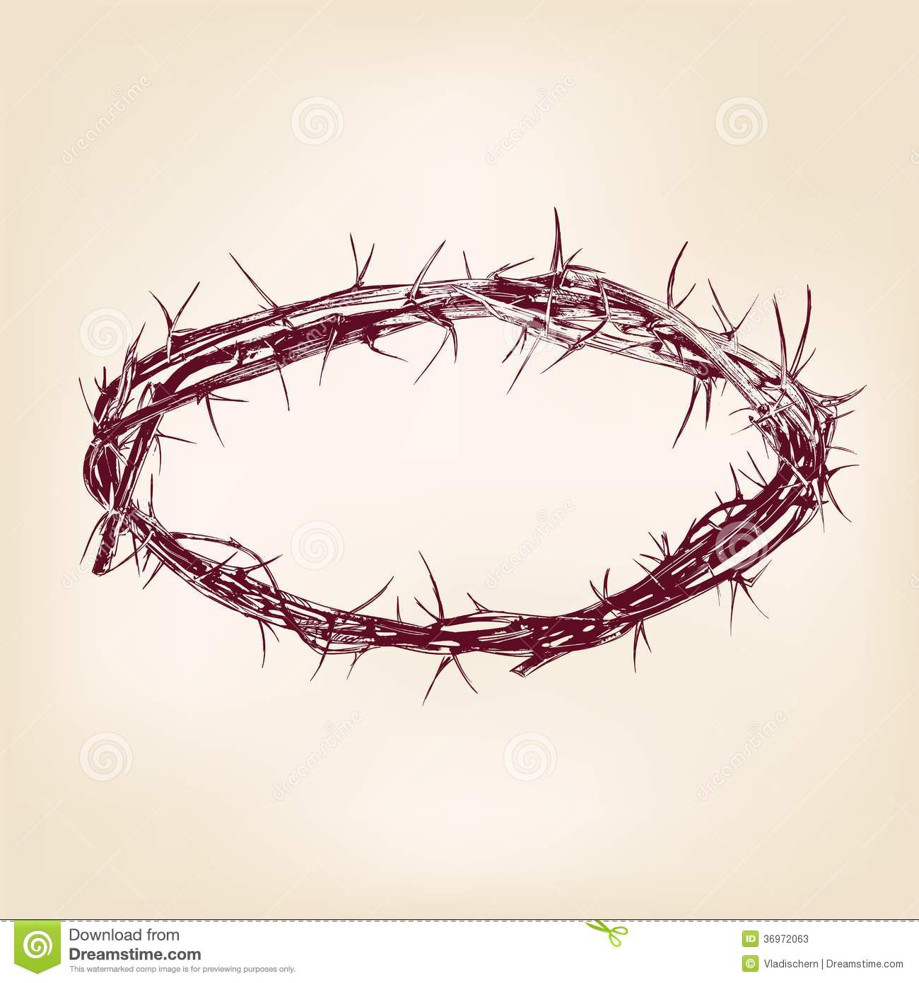 Hand Drawn Crown of Thorns Hand Drawn Crown of Thorns