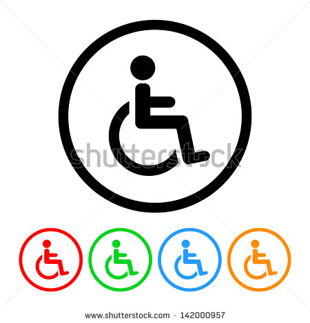 Handicap Wheelchair Vector