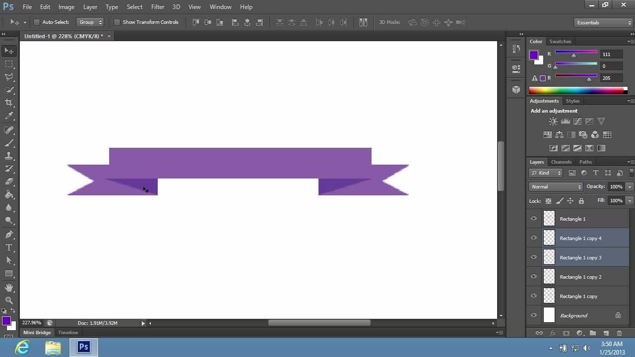 How to Make a Ribbon Banner in Photoshop