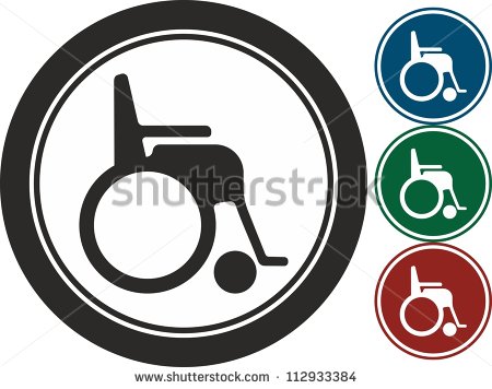 Icon Wheelchair Vector