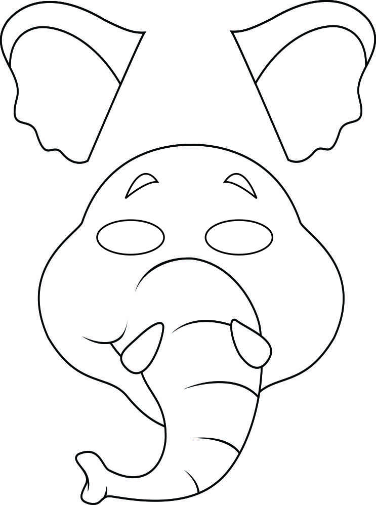 Jungle Animal Mask Templates