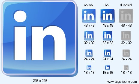 LinkedIn Social Media Icons Free