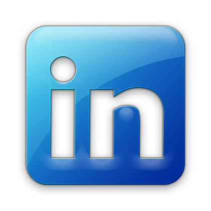 LinkedIn Square Logo with Blue